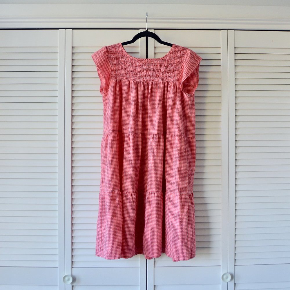 Maxwell and Geraldine Small Dress Red and White Plaid | Size Small